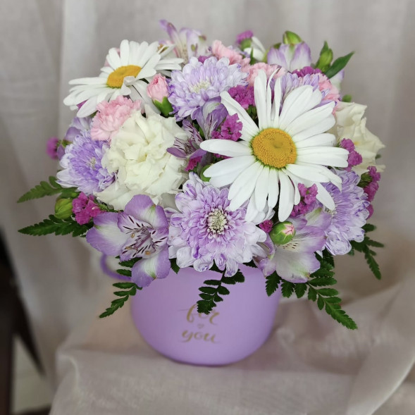 Композиция в коробке «Прекрасный день» в Алупке