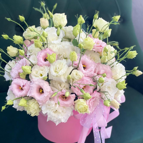 Композиция из эустом Нежное прикосновение в Алупке